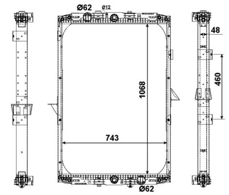 Радіатори NF 509541 для DAF 95 XF FTG 95 XF 430
